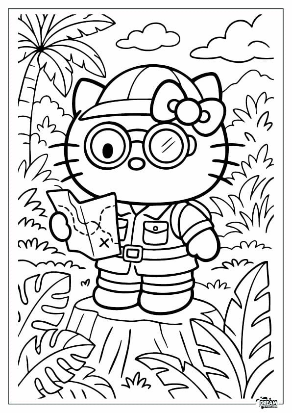 Hello Kitty Coloring Pages 1 50 1