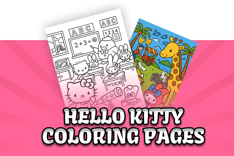Hello Kitty Coloring Pages