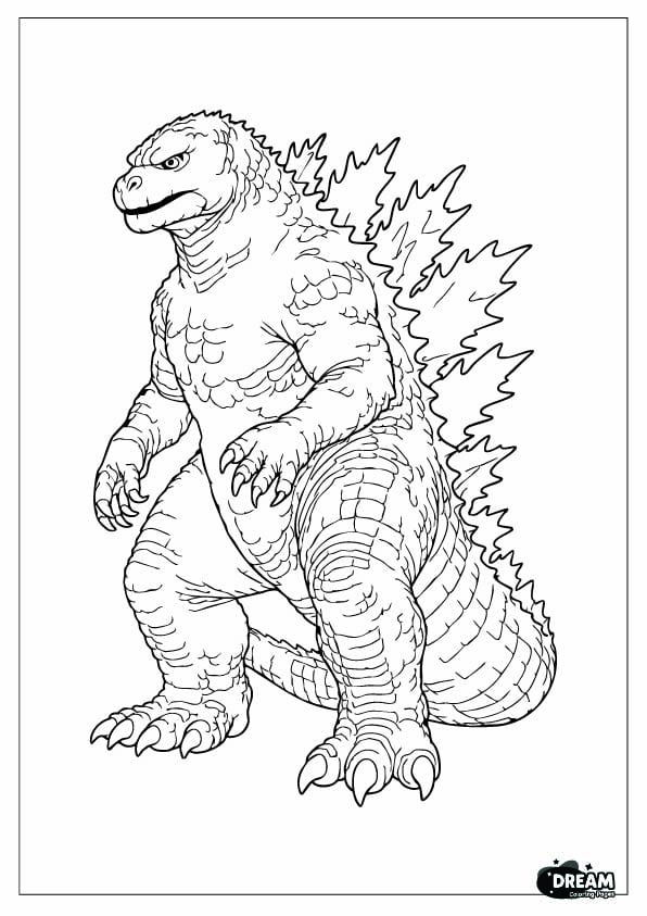 Godzilla Coloring pages 10 50