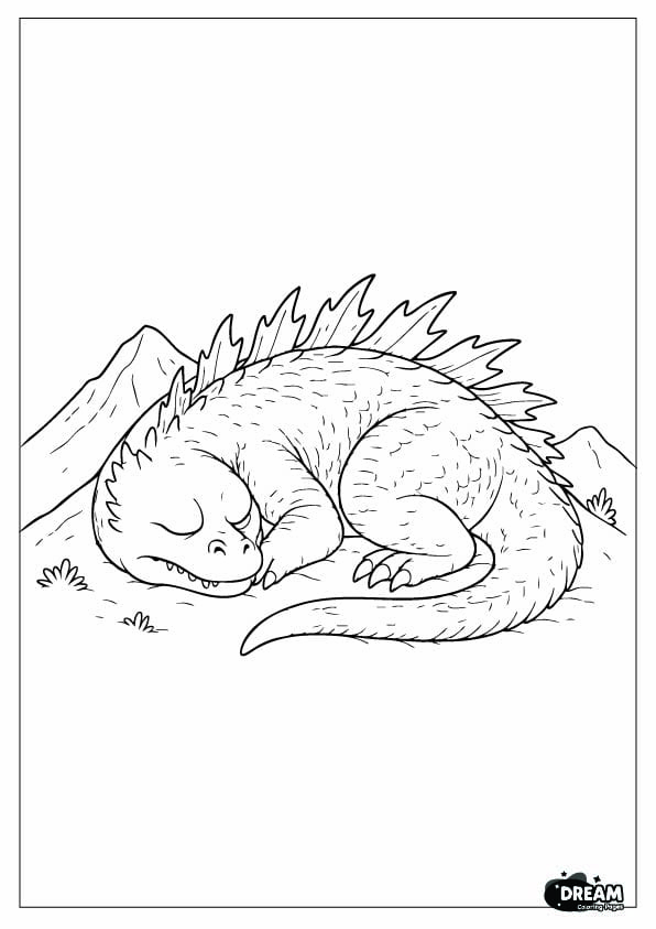 Godzilla Coloring pages 11 50
