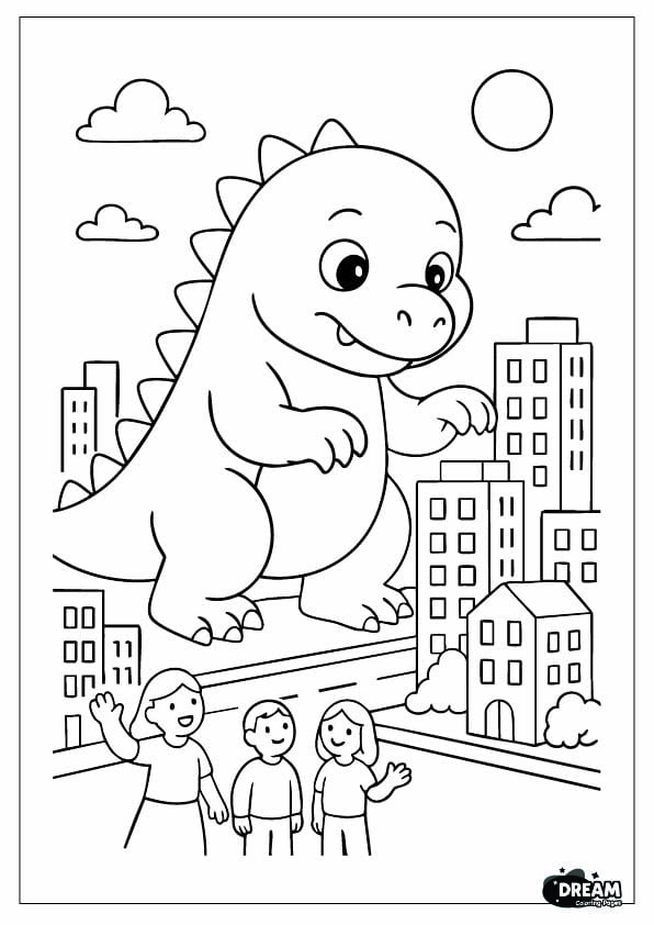 Godzilla Coloring pages 5 50