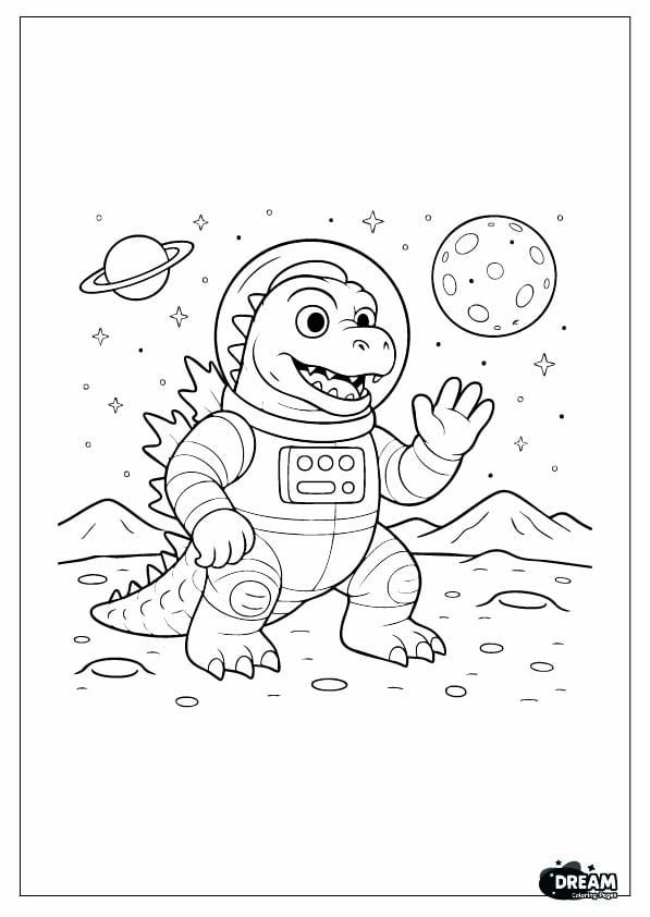 Godzilla Coloring pages 6 50