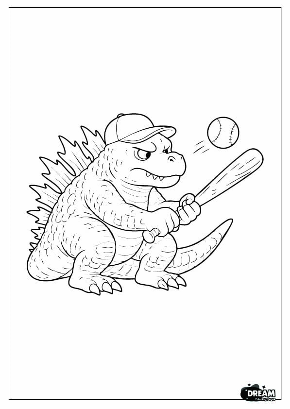 Godzilla Coloring pages 7 50